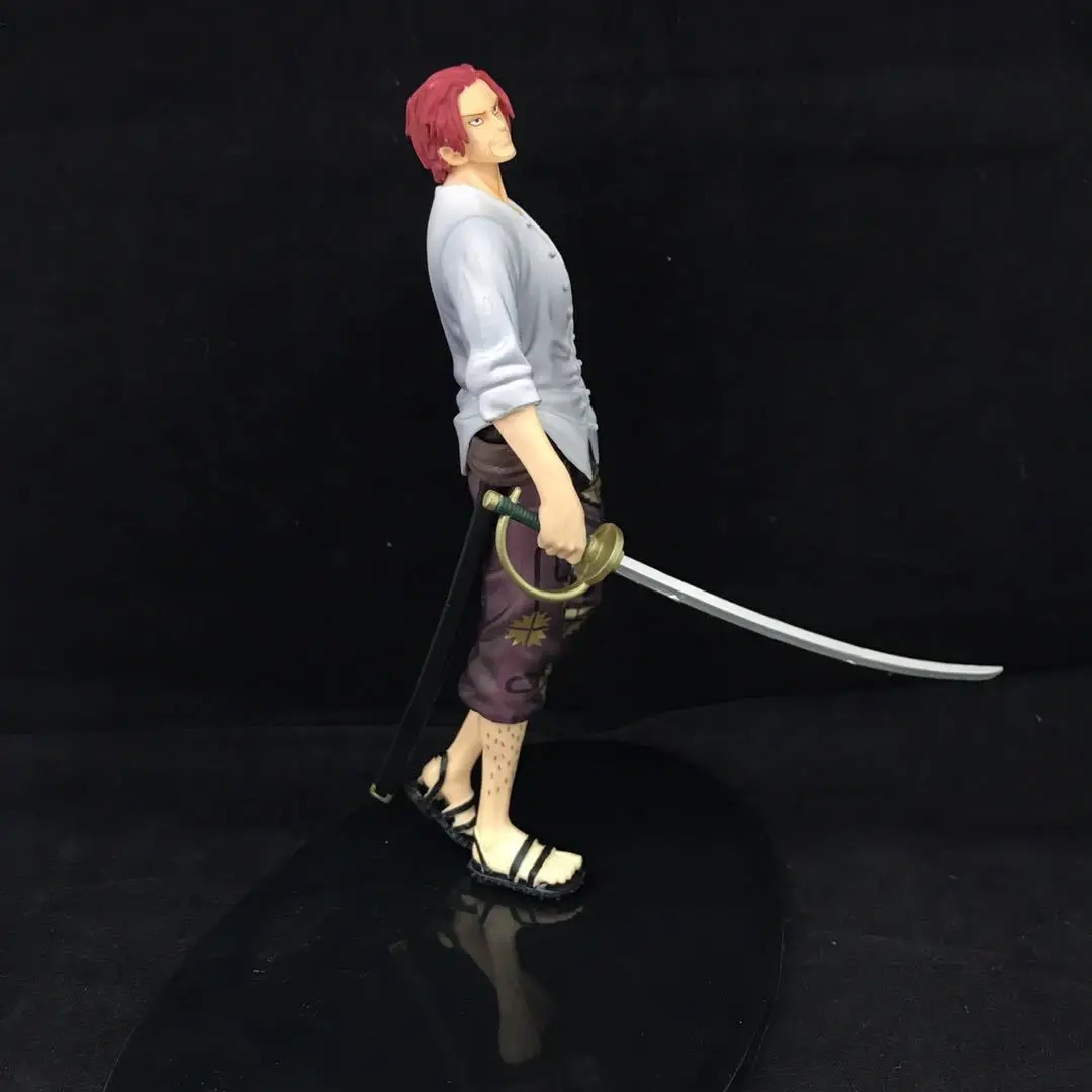 20 см ПВХ японского аниме Рисунок ONE PIECE голень съемная накидка рыжие волосы