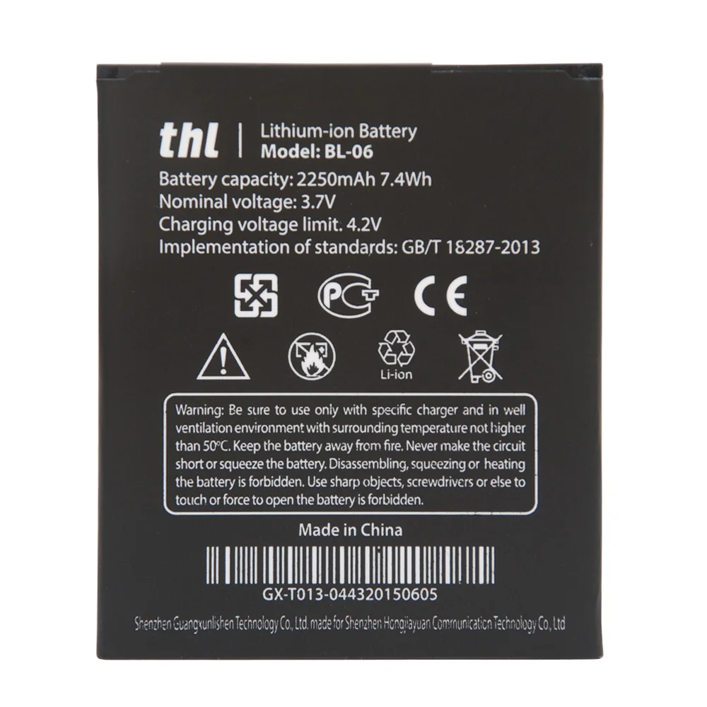 Оригинальный THL T6/T6S/T6 Pro Аккумулятор 2250 мАч для DEXP IXION аккумулятор замена