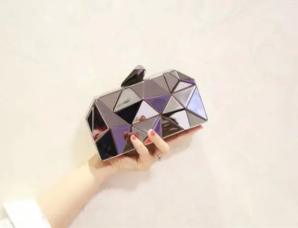 Черные/серебряные/Золотые женские кошельки-клатчи 2019 Женская Золотая сумка