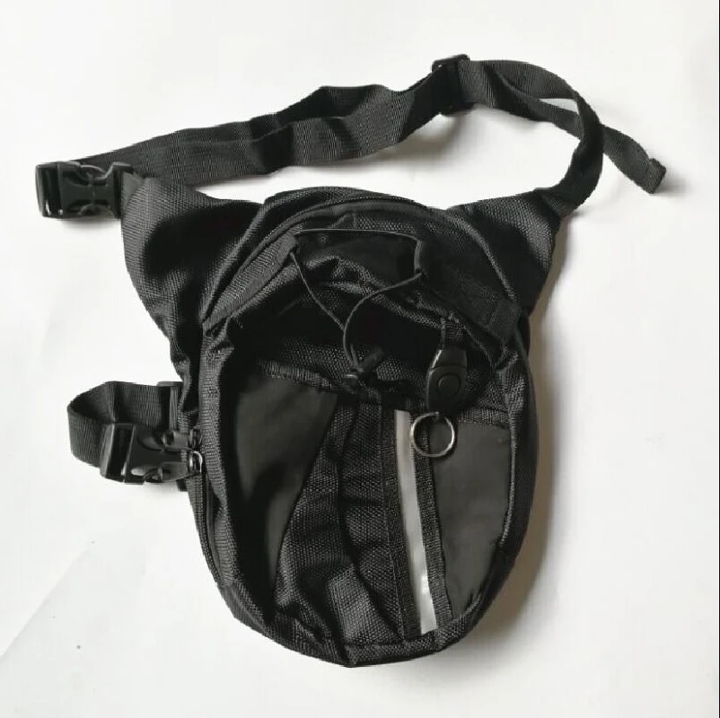 Нейлоновая многофункциональная сумка fannypack для мужчин черная поясная мотоцикла