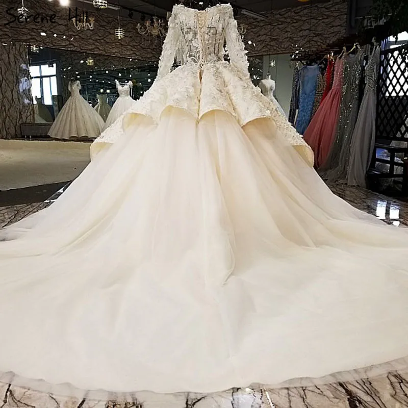 Роскошное изысканное сексуальное свадебное платье с длинными рукавами 2021 модное