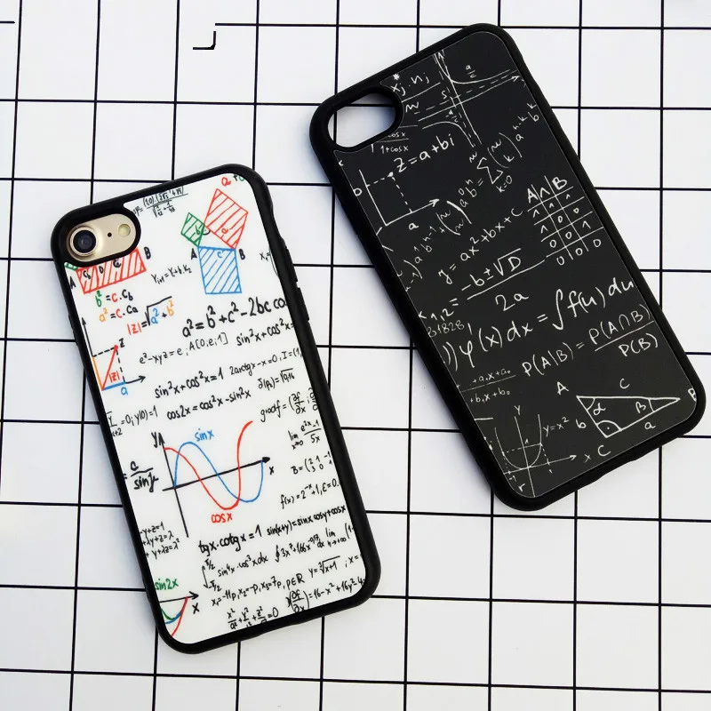 Забавный чехол Maths Physics Chemistry Formula для iPhone 6 6s Plus мягкий из ТПУ 7 Funda Hull |