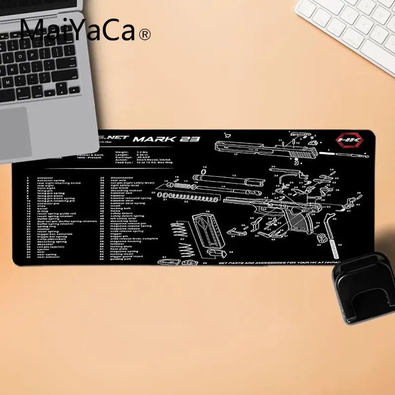 MaiYaCa Лидер продаж Cs go gun M14 AR15 AK47 коврик для мыши геймерские коврики Прочный