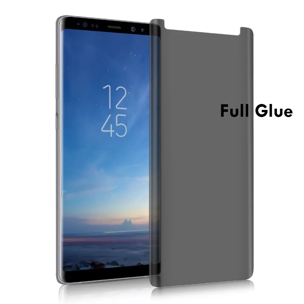 3D изогнутое закаленное стекло с полным покрытием клея для Samsung Note9 8 S9 S8 Plus