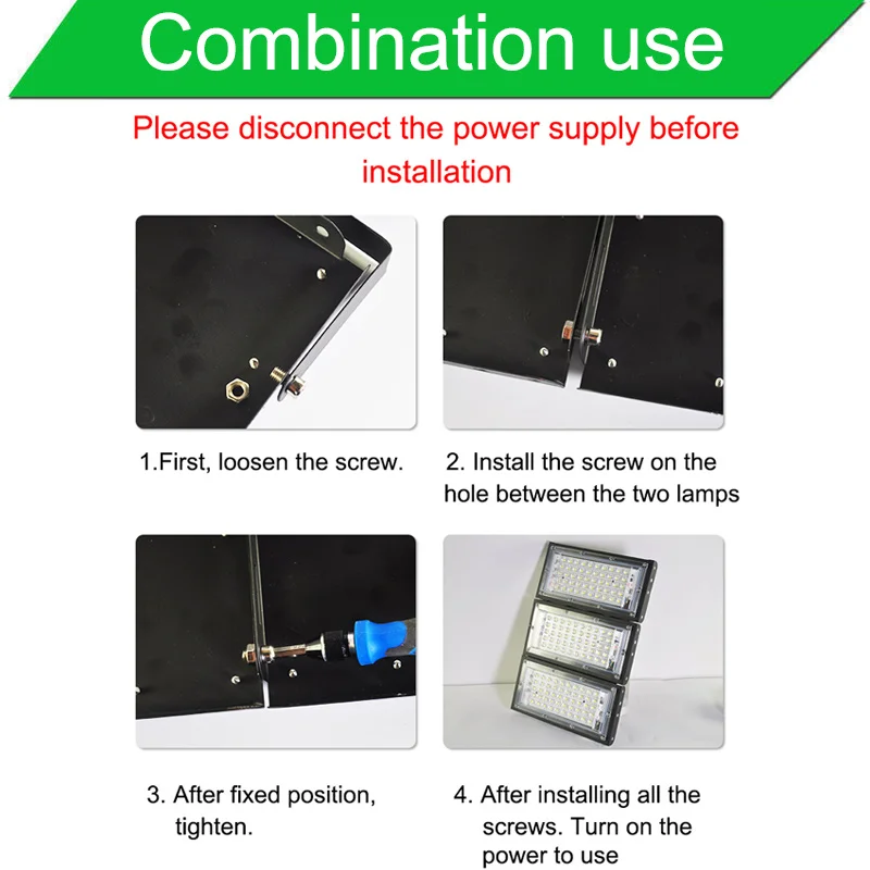 LED Flood Light 50W 100W 150W 200W Floodlight AC 220V 240V LED street Lamp waterproof IP65 outdoor Lighting led cob spotlight