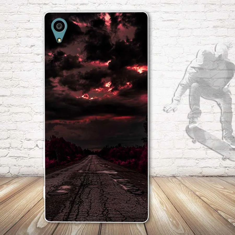 Чехол для Sony Xperia Z5 силиконовый мягкий чехол из ТПУ задняя крышка телефона чехлы