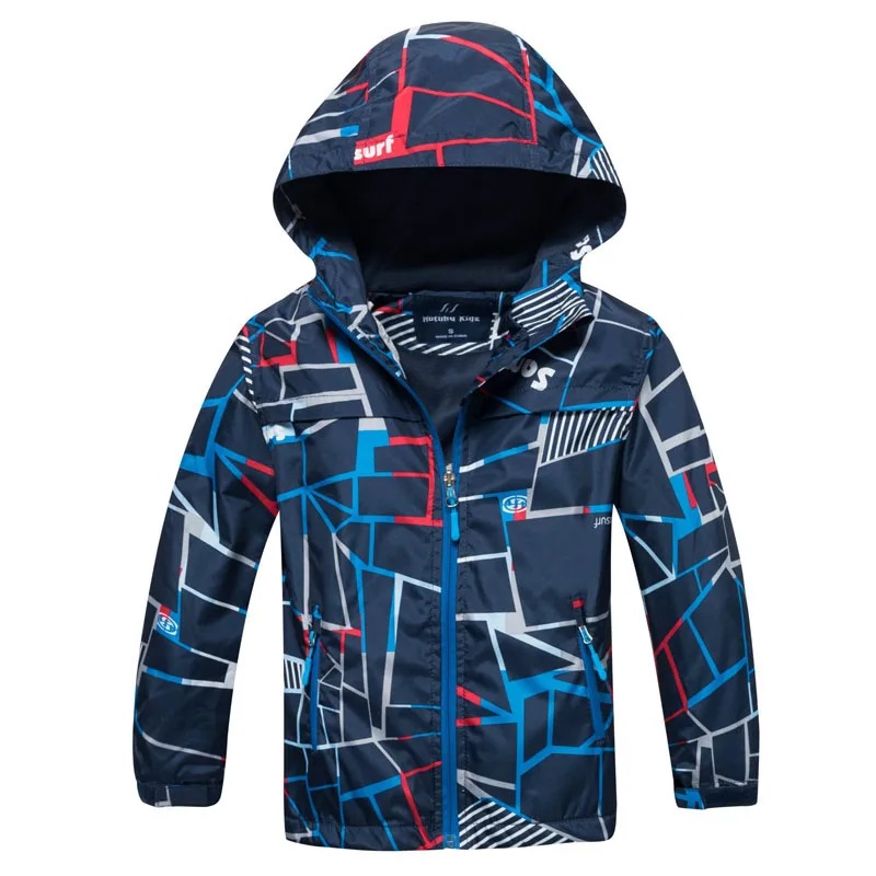 Children's Boys Windbreaker girls Jackets Spring Autumn Outerwear Kids Polar Fleece Inside Windproof Waterproof Coats | Детская