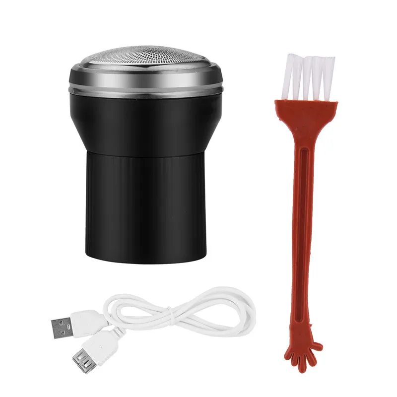 Black Дорожная бритва мини-электробритва для мужчин 3D плавающее лезвие USB автомобильная перезаряжаемая бритва триммер Бритва для бороды P29 - Цвет: Black