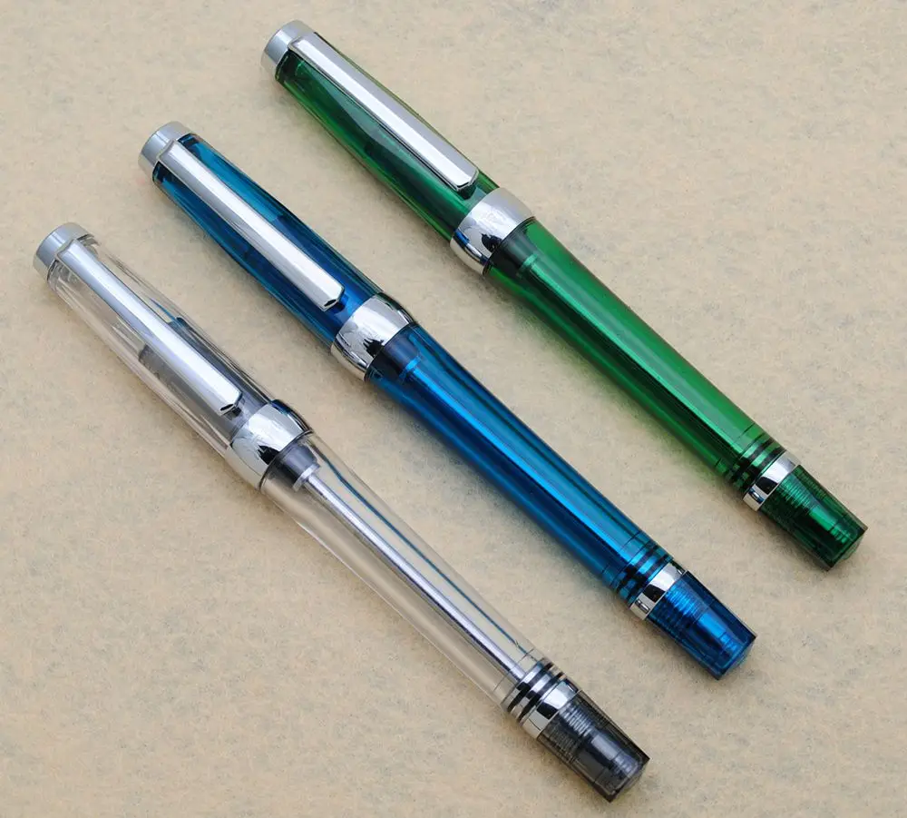Paili 013 3pcs КРЫЛО Sung снасти 3013 паили 013 вакуумные перьевая ручка смолы прозрачный 0,38 мм/0,5 мм чернильная ручка NIB - Цвет: Paili 013 3pcs