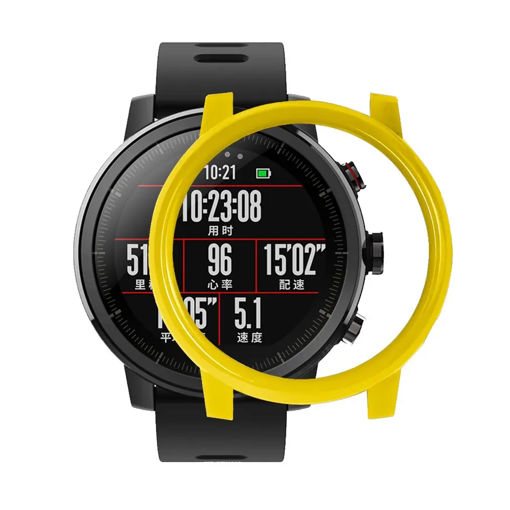 4 Защитный чехол для экрана Amazfit 2/2 S Stratos с полной рамкой, защитный чехол для ПК Amazfit 2 поколения, часы, заменяющие защитный - Цвет ремешка: 4