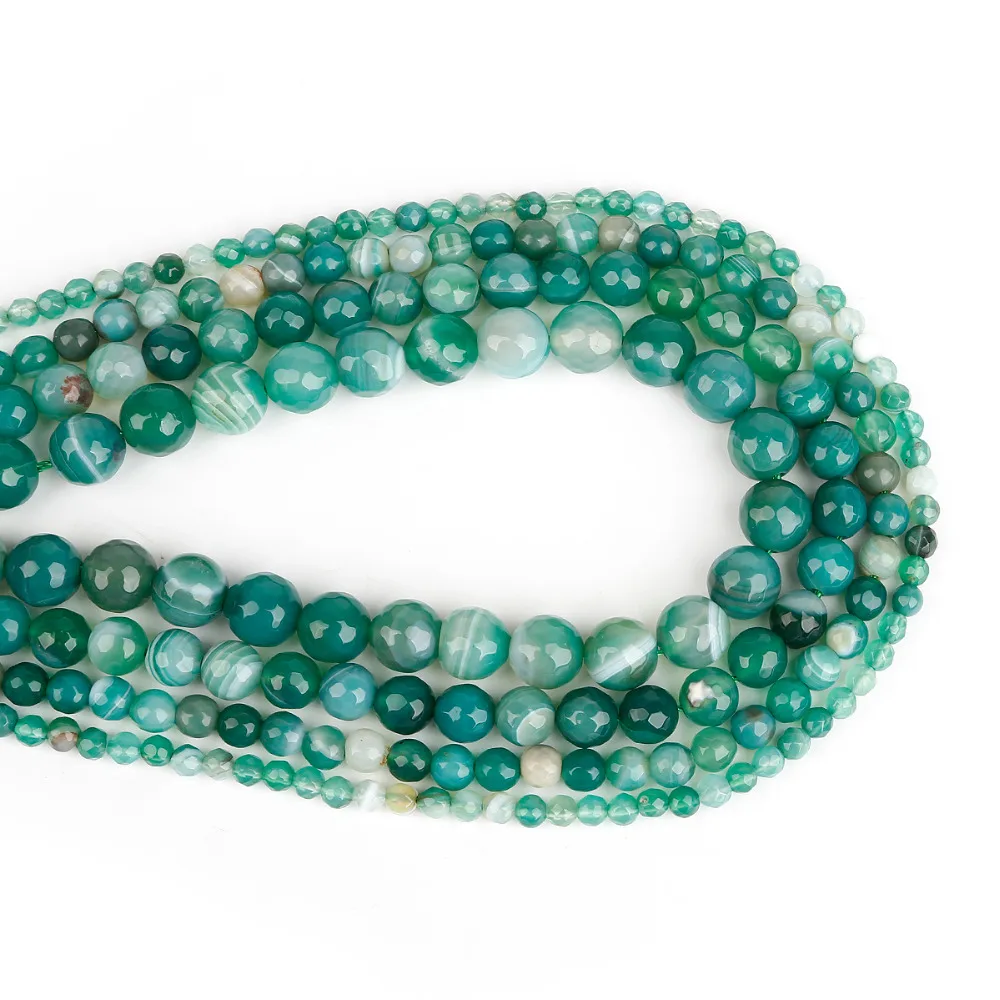 Бусины из натурального камня граненые зеленые фотоэлементы бусины для женского
