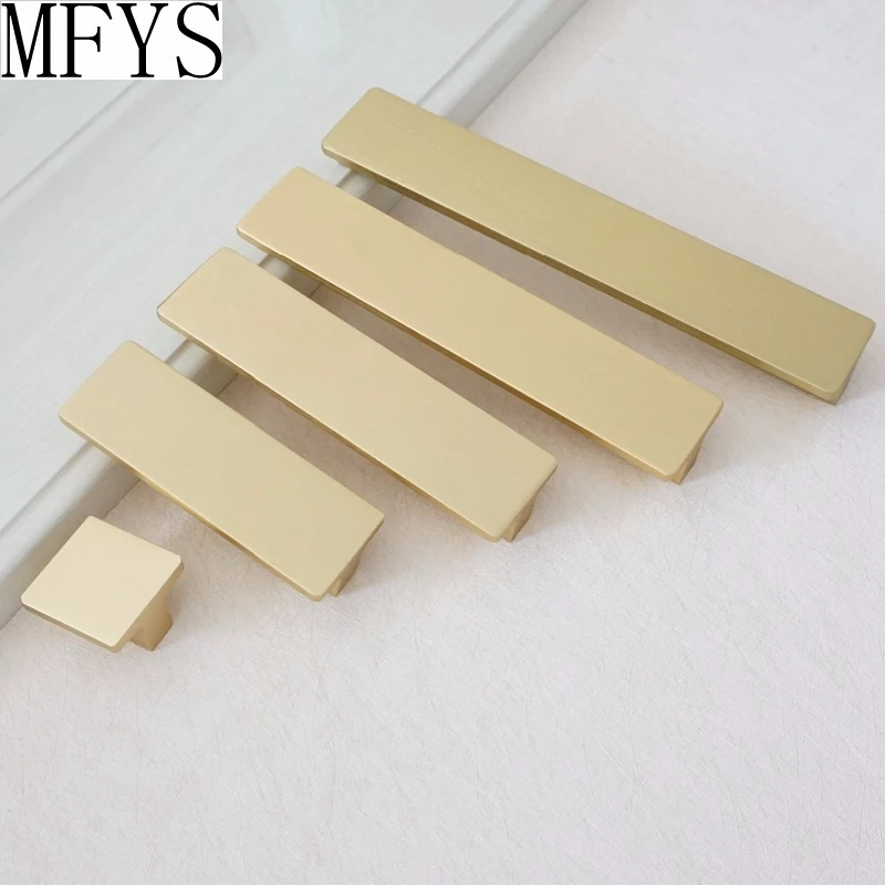 0," 2,5" 3,7" 5" 6," Американский комод ручки для выдвижных ящиков Ручки для кухонной двери ручки для шкафа матовый золотой современный