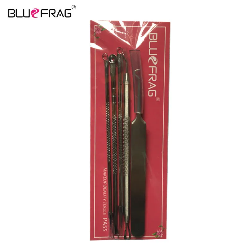 Tweezers Blackhead Remover Tool Stainless Steel Tools Comedone Acne Extractor Tweezer Pimple Removal Needles set | Красота и здоровье