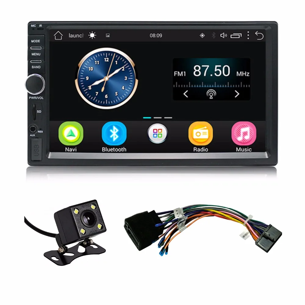 Прекрасно!!! 2 Din 7 ''Сенсорный экран android автомагнитолы стерео Blutooth Wi Fi AM/FM радио