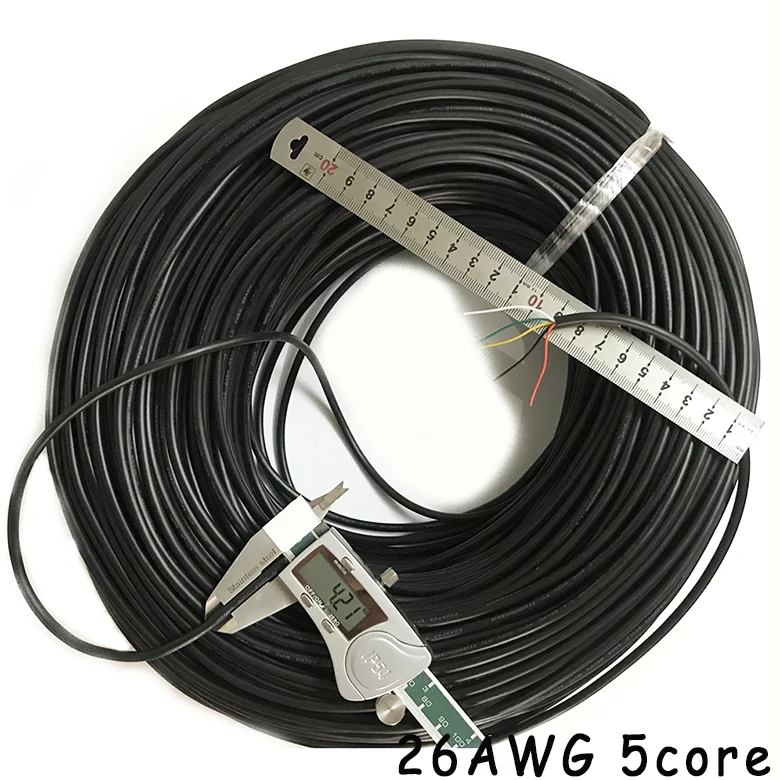 5 м игровая мышь Проводная клавиатура провод 26AWG 2 3 4 5 6 7 8 9 10 core Usb мышь кабель Луженая Медь сигнальный кабель проводной маршрутизатор DIY