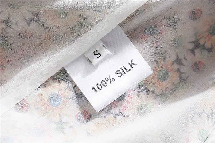 2019 весенне летние модные цветочные тонкие женские шелковые платья с