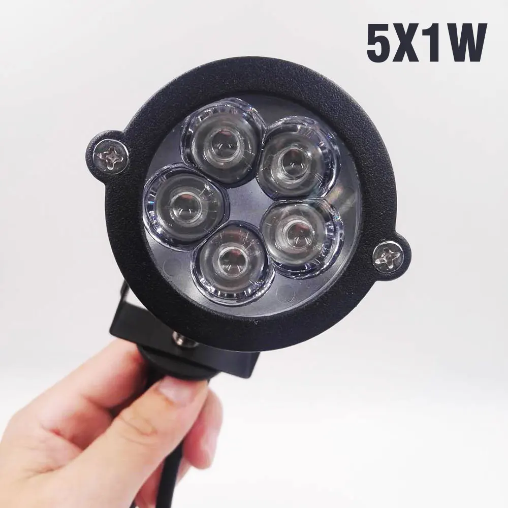 Новый светодиодный садовый светильник 3 Вт 5 напольный Точечный разных цветов на