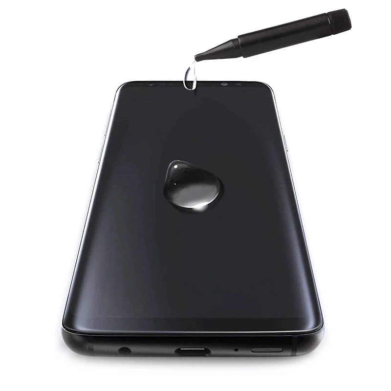 Akcoo S9 Plus защита экрана с УФ жидким клеем для samsung Note 8 Note 9 S8 Plus S6 S7 edge полная клеевая стеклянная пленка для экрана