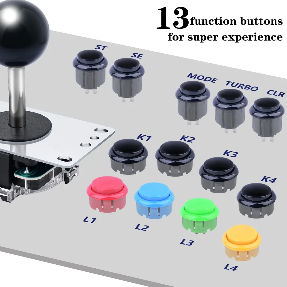 Набор деталей для аркадной игры diy с классической конкурсной 5Pin палкой для аркадного джойстика части игр Mame Jamma, PC и Raspberry Pi