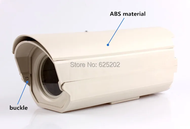 

Single Glass Surveillance Camera Housing ABS Material Size 29*9.5*11cm