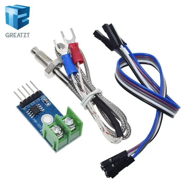 GREATZT MAX6675 модуль+ K Тип термопары Senso температура градусов модуль для arduino - Цвет: MAX6675 Set