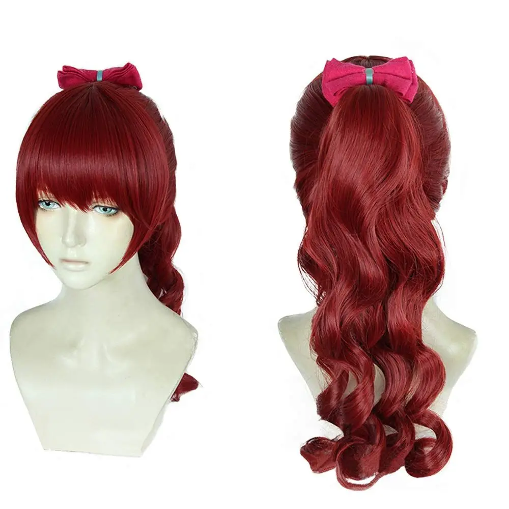 Wig Only Persona 5 Королевский Косплей P5 Yoshizawa костюм Касуми парик обувь сапоги Униформа костюм Женщины Девушки Хэллоуин Карнавальный Костюм - Цвет: Wig Only