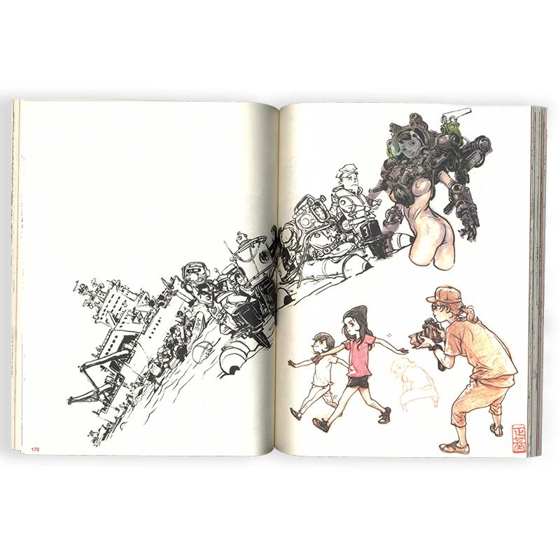 Книга для коллекционирования эскизов Ким Jung-Gi 2016 книга рисования с изображением