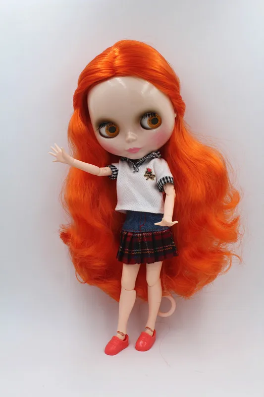Blygirl Dolls Orange green Hair Joints Body Blyth for their makeup The hand can be rotated | Игрушки и хобби