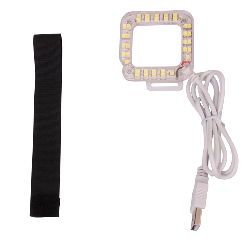 Andoer USB 20 светодиодный объектив для экшн-камеры кольцо съемка ночной съемки вспышка заполняющий светильник лампа для GoPro Hero 4 3+ 3 водонепроницаемый корпус Чехол
