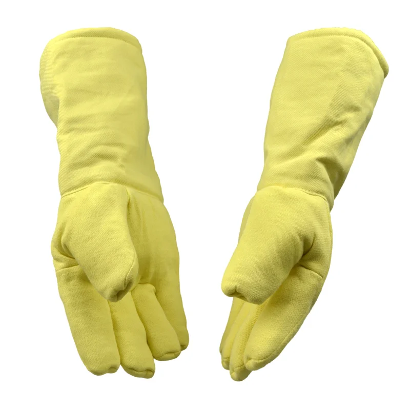Высокотемпературные огнестойкие перчатки 932F толстые с пятью пальцами