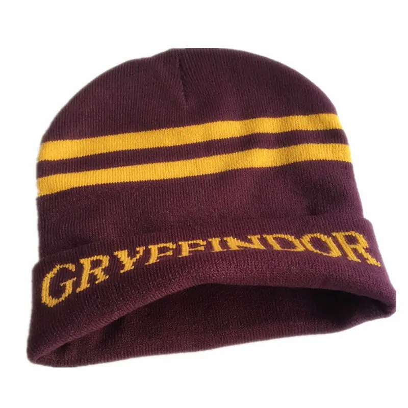 Ainiel Гермиона шарфы кепки галстук Гриффиндор Slytherinn Ravenclaw Hufflepuff галстук, шляпа, шарф Косплей Костюм для женщин детей мужчин - Цвет: Gryffindor cap
