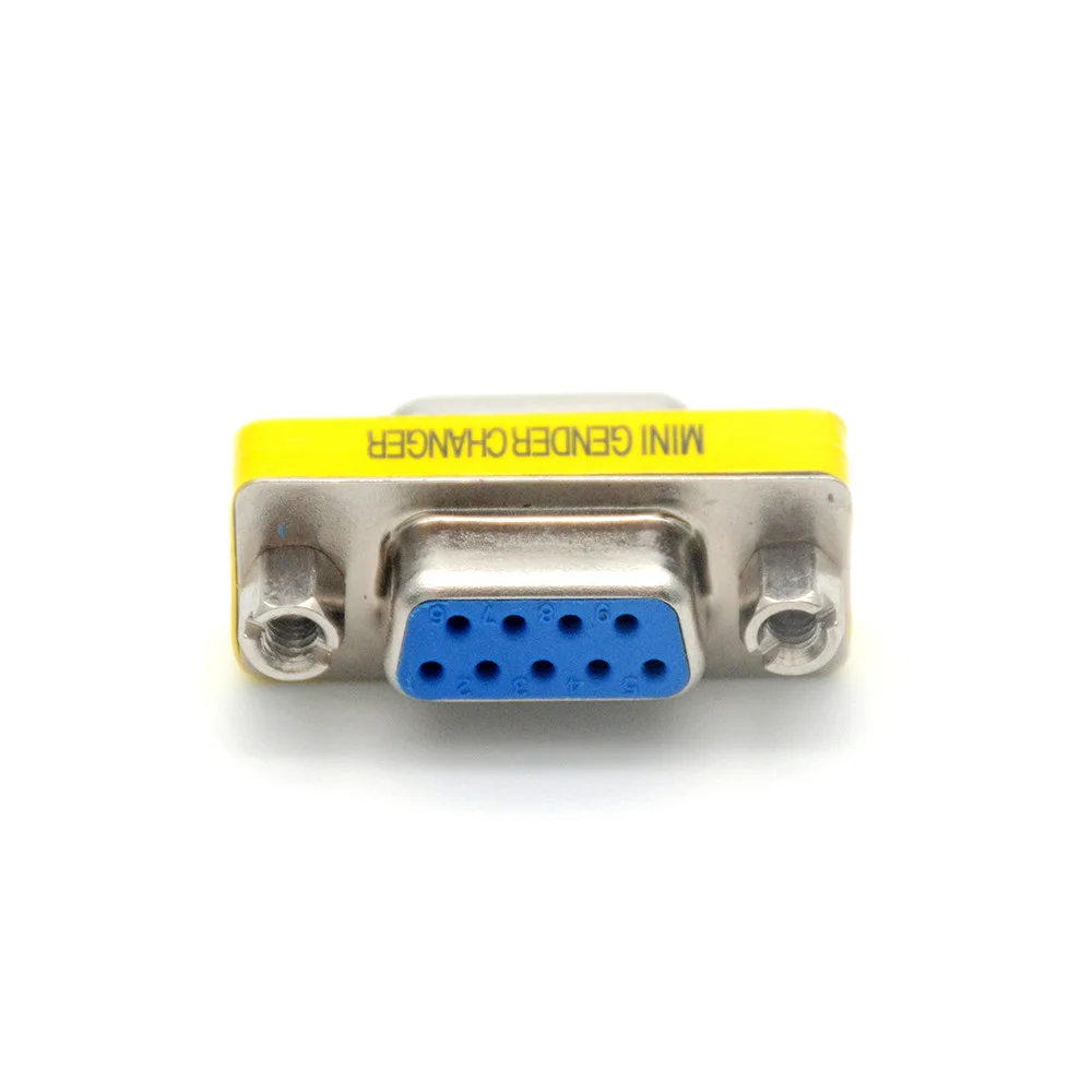 Новый DB9 Женский 9Pin RS232 последовательный порт разъем адаптера Разъем COM адаптер
