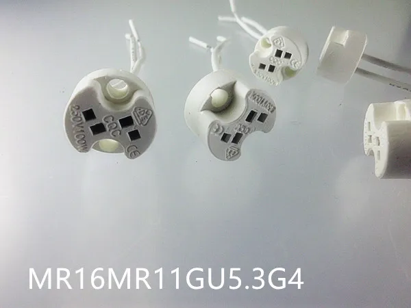 10 шт./лот MR16 MR11 G4 GU5.3 керамическая миниатюрная двухконтактная Ушная термостойкая