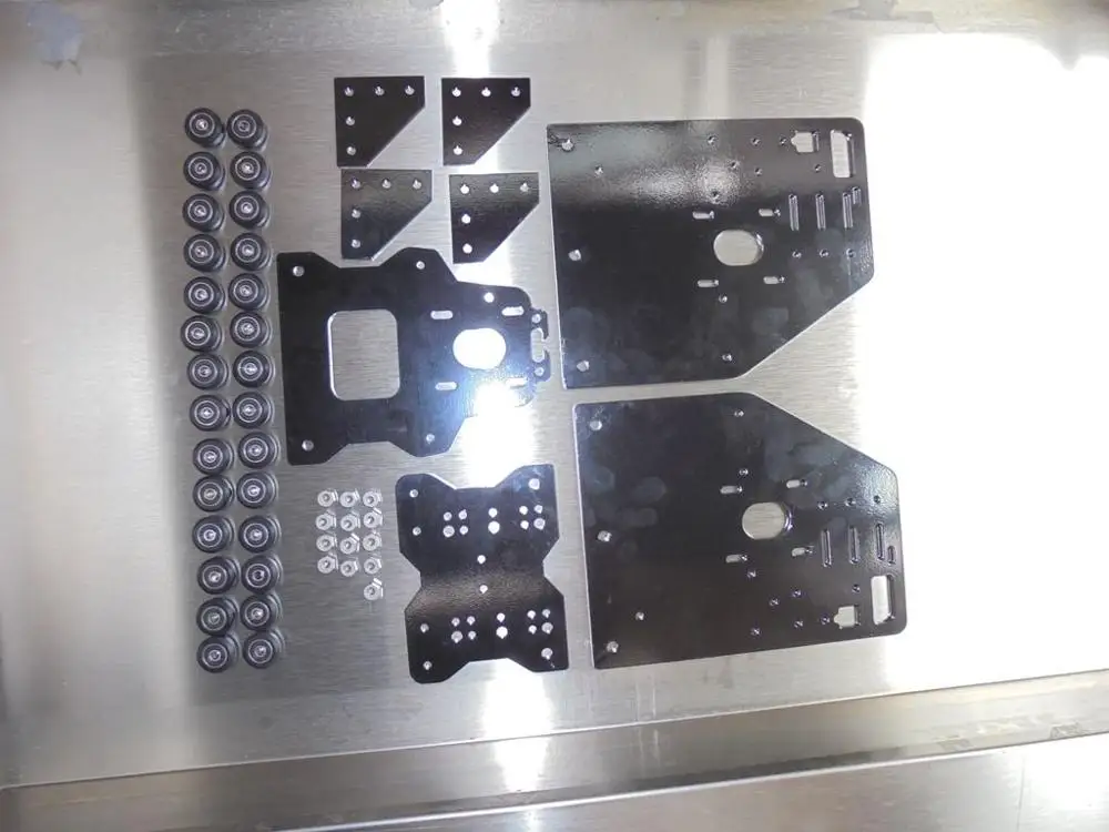 Funssor 1 комплект * маршрутизатор OX cnc портальные пластины + 28 шт Твердые V слот колеса