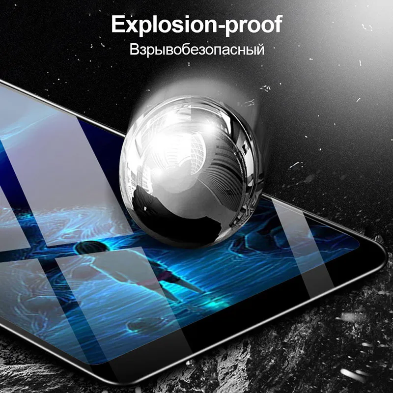 2 uds Protector de pantalla Huawei Enjoy 9 vidrio templado Huawei Enjoy 9 vidrio Huawei Enjoy 9 Cobertura completa de pegamento pel&iacute;cula de vidrio-3