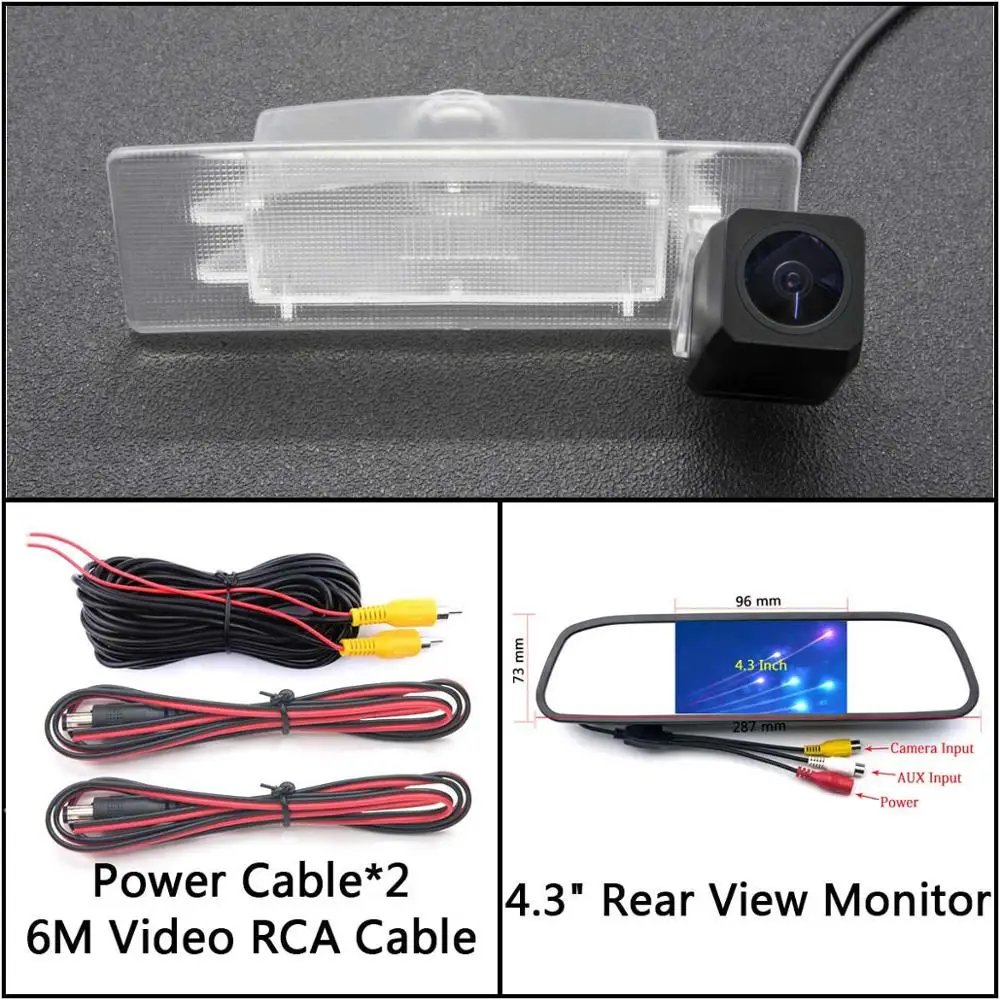 Cam N 4.3 Mirror Full HD резервная камера заднего вида для Kia Sportage 4 QL KX5 Автостоянка ЖК-зеркало монитор камера заднего вида - Название цвета: Cam N 4.3 Mirror