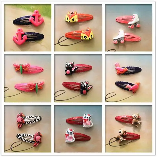 2 шт./лот новые инструменты для укладки заколка волос в мультипликационном стиле