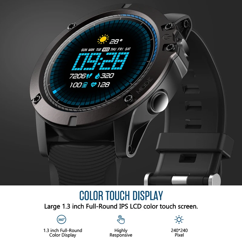 Zeblaze VIBE3 Pro ips 3D цветной полный сенсорный дисплей Смарт-часы 5 АТМ IP67 водонепроницаемый смарт-браслет спортивные часы Шагомер пульс