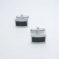 CL144 HUISHI новое поступление металлические медные эмалированные Запонки мужские свадебные вечерние модные простые рубашки подарок Серебристые черные синие мужские запонки - Окраска металла: CL144