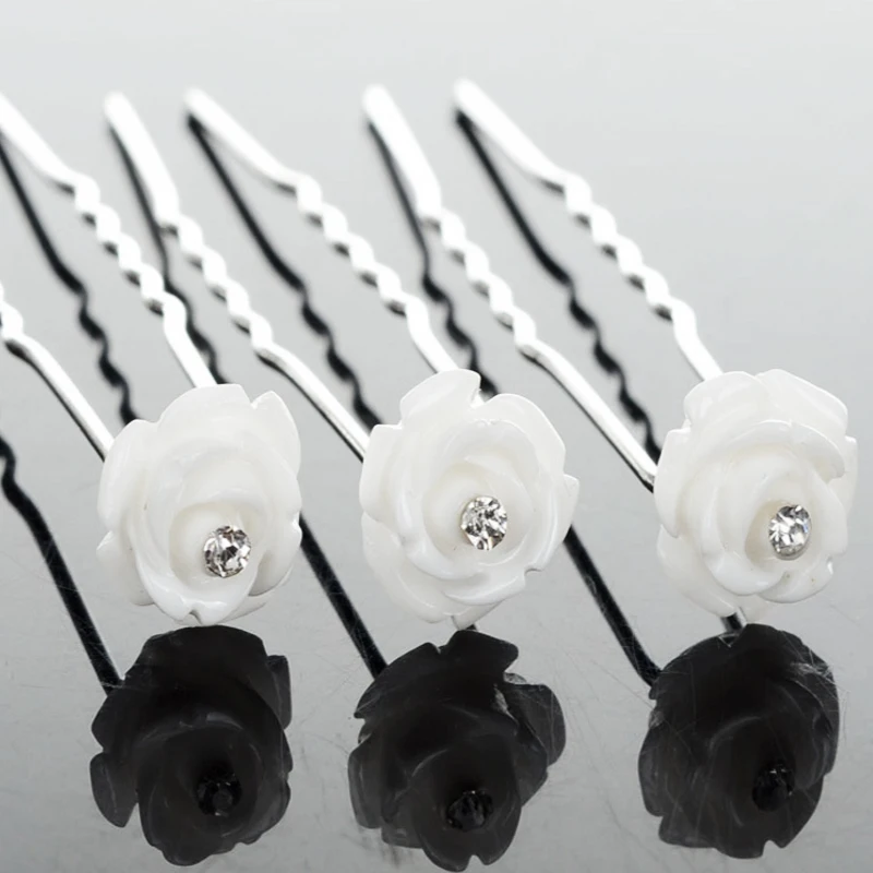 20 шт. продажа от производителя заколки для волос невесты типа U с кристаллами и