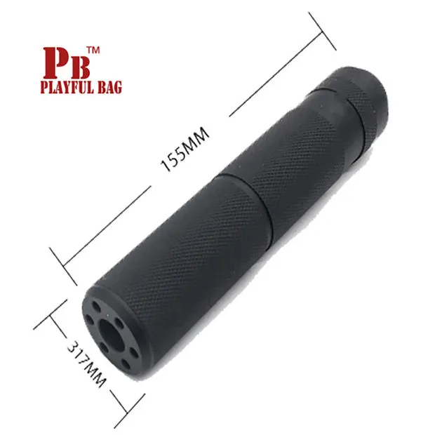 Lettering version PB игривый bagRefitting части jinming8 M4A1 глушитель шрам weal M4 UMP45 крышка украшения CS тактический охотничий гель Bll пистолет - Цвет: Lettering version