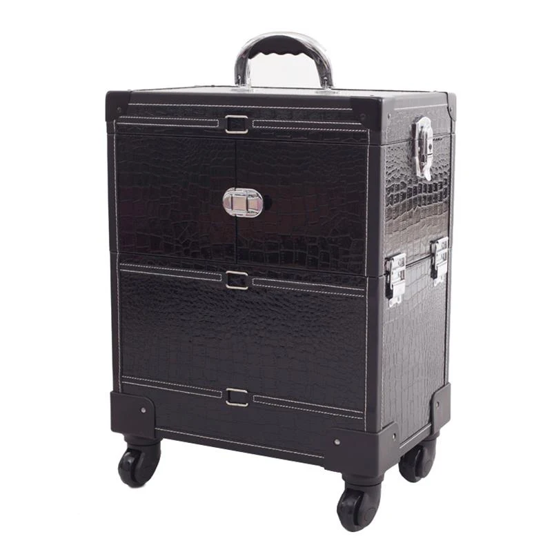 Брендовый косметический чемодан профессиональная дорожная тележка косметичка