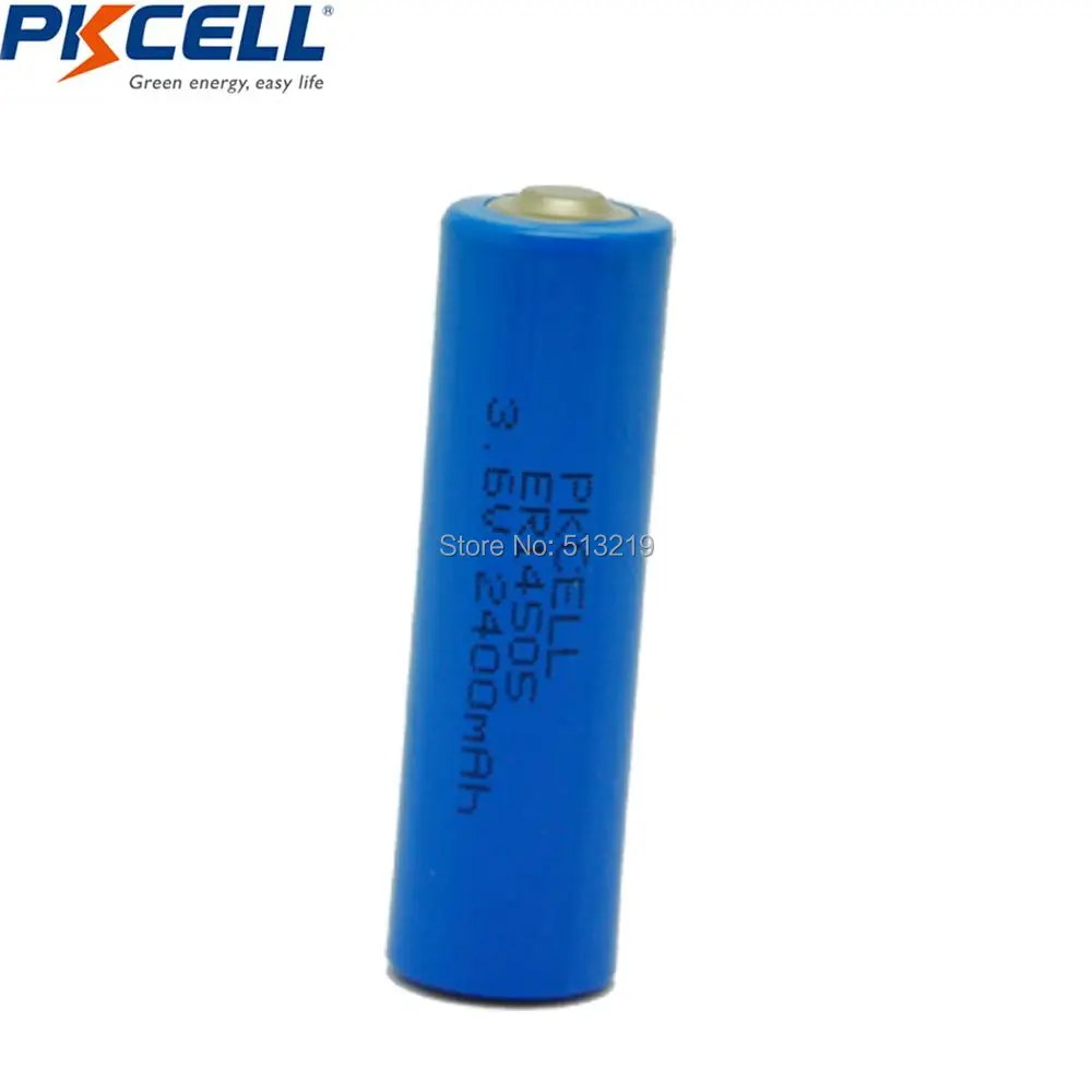 10 шт. PKCELL 3,6 v aa литиевая батарея ER14505 LS14500 2400mah aa 3,6 v литиевая неперезаряжаемая батарея 2A Li-SOCl2 батареи