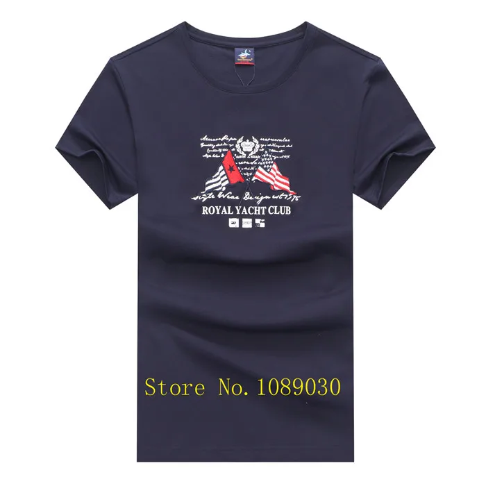 5901-DARKBLUE Лето, уличная Мужская футболка, короткий рукав, с буквенным принтом, Tace& Shark, брендовая мужская футболка, homme camisetas, футболки - Цвет: 5901-DARKBLUE