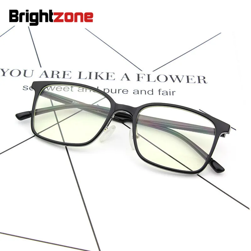 Brightzone анти синий луч для мобильного телефона, очков винтажный квадратный оптический бренд компьютерная оправа для очков Металл Мужчины Женщины Близорукость