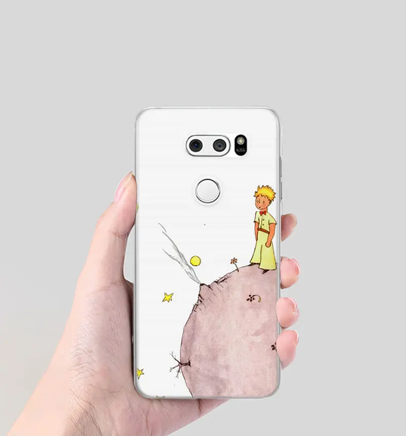 Маленький принц Роза чехол для телефона чехол для LG G7 G8 ThinQ G5 G6 V30 V40 V50 ThinQ Q6 Q7 жесткий чехол-накладка