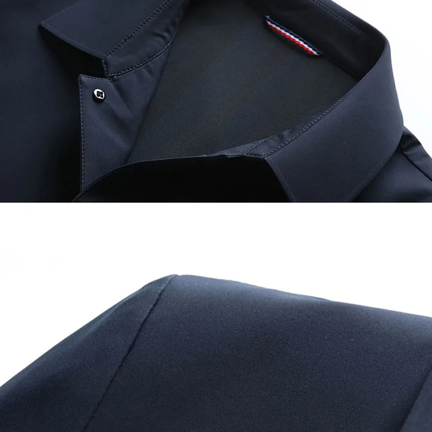 New 2019 spring autumn smart casual trench coat men solid color turn down collar single breasted outerwear | Мужская одежда