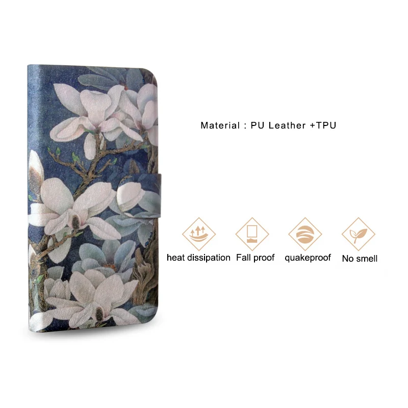 Flower PU Leather Case For Samsung Galaxy J4 J6 J8 A5 A7 A9 A6 A8 Plus 2018 Wallet Bag Card Slot Phone Back Cover | Мобильные