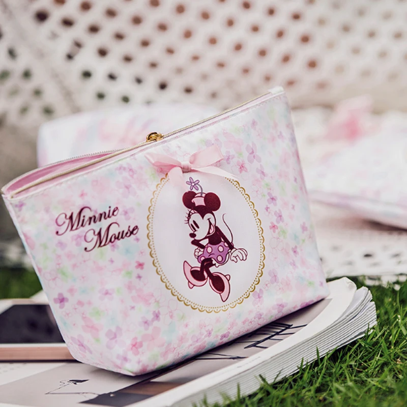 Disney, новинка, Минни Маус, для девушек, косметичка-органайзер, сумки для женщин, для путешествий, сумка для макияжа, кошелек, на молнии, клатчи, портативный клатч, коробка
