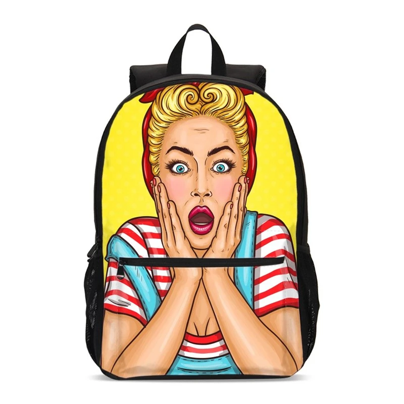 

School Bags for Teenagers Girls Schoolbag Large Capacity Printing Student Backpacks Set Rucksack Bagpack Cute Book Shoulder Bags